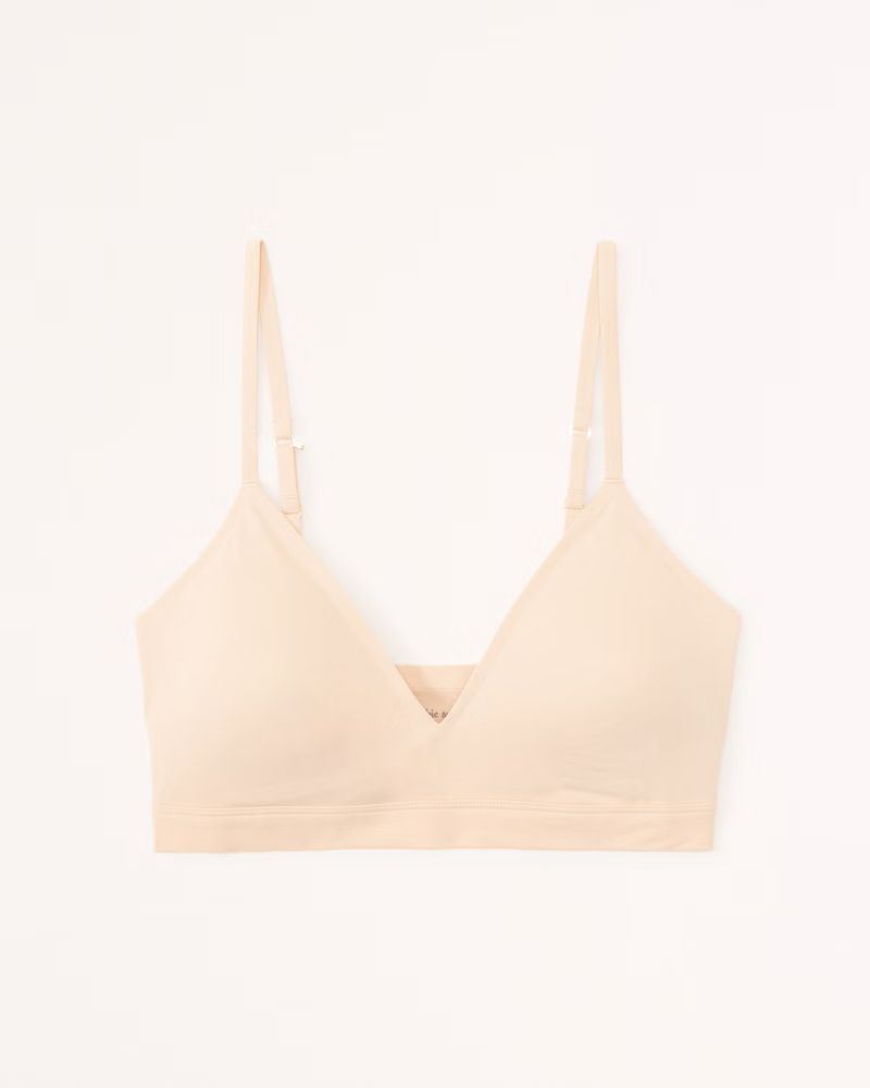 Next to Naked V-Neck Bralette | Abercrombie & Fitch (US)