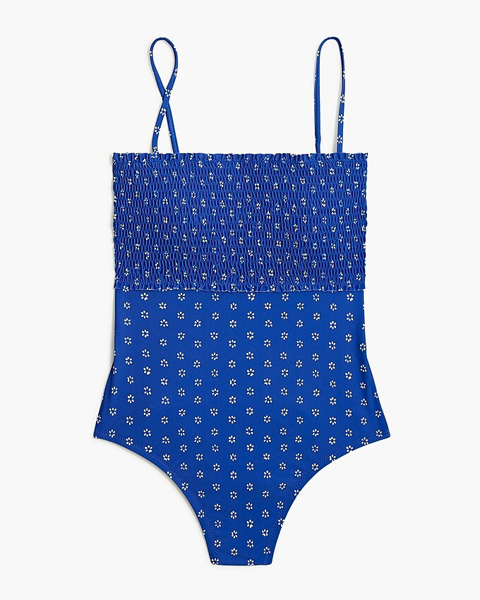 Smocked one-piece swimsuit | J.Crew Factory