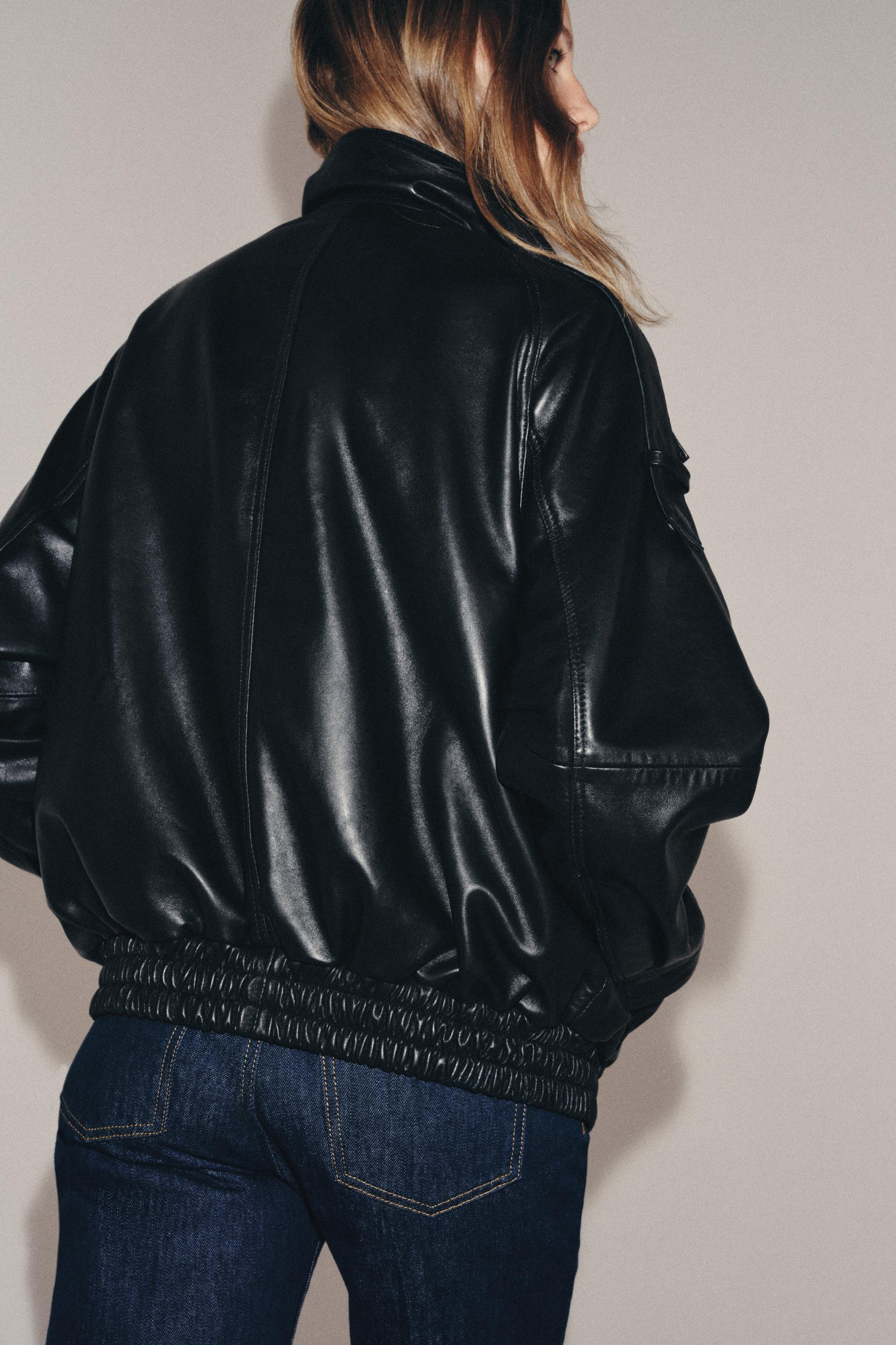 ZW COLLECTION 100% LEATHER JACKET | Zara UK