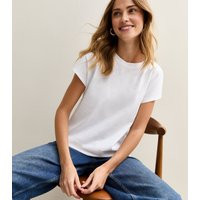 Women's White Grown On Sleeve T-Shirt New Look | New Look (UK)