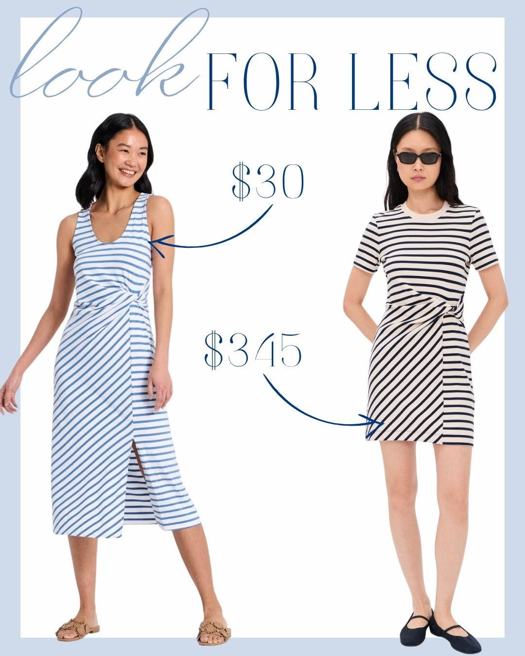 look for less--tie front twist dresses! 

 #LTKBeauty