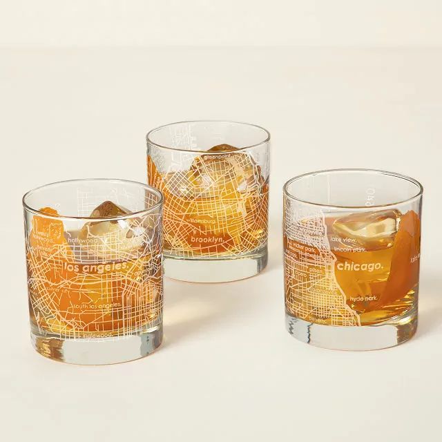 Urban Map Glass | UncommonGoods