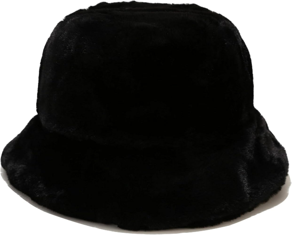 Umeepar Winter Faux Fur Fuzzy Bucket Hat Fluffy Warm Hat for Women Men | Amazon (US)