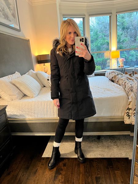 All black outdoor winter look 
North face long coat 
Black leggings 
Black cargo boots 


#LTKfindsunder100 #LTKSeasonal #LTKfindsunder50