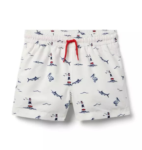 Recycled Nautical Icon Swim Trunk | Janie and Jack