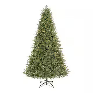 Home Accents Holiday 7.5 ft. Nostalgic Noble Fir LED Pre-Lit Christmas Tree T18 25WL10047 - The H... | The Home Depot