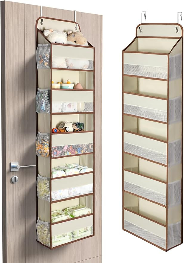 Yecaye 1 Pc 5 Tier Over the Door Organizer with 15 Pockets | 44lb Load Over the Door Storage | No... | Amazon (US)