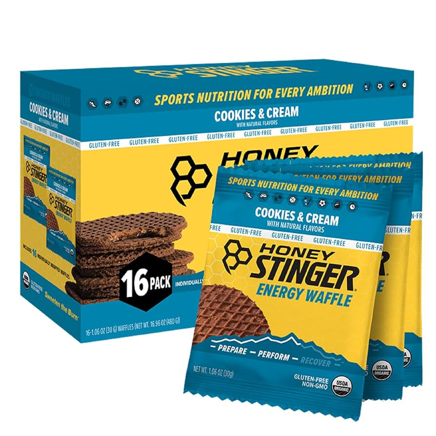 Honey Stinger Organic Gluten Free Cookies & Cream Waffle, Energy Stroopwafel for Exercise, Endura... | Amazon (US)