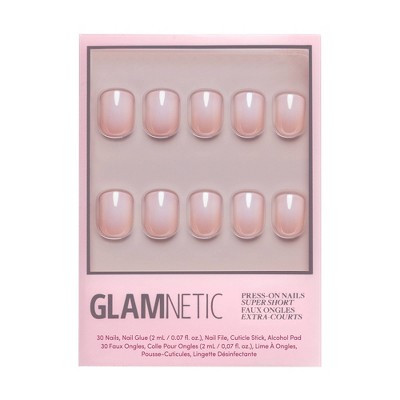 Glamnetic Fake Nails - Soft Whip - 30ct - Ulta Beauty: Square Shape, Gloss Finish, ABS Material | Target