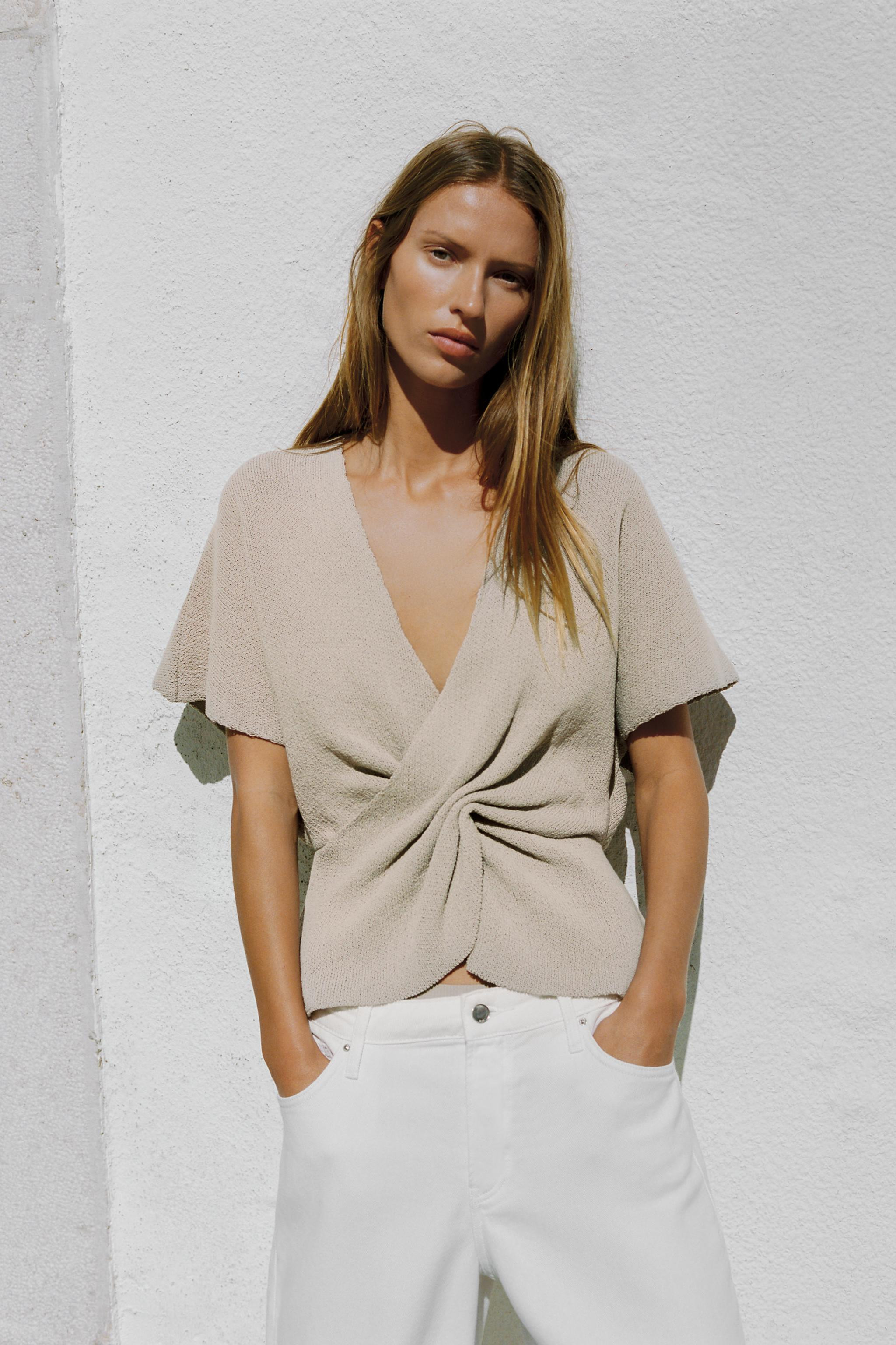 KNIT KNOTTED TOP | Zara US