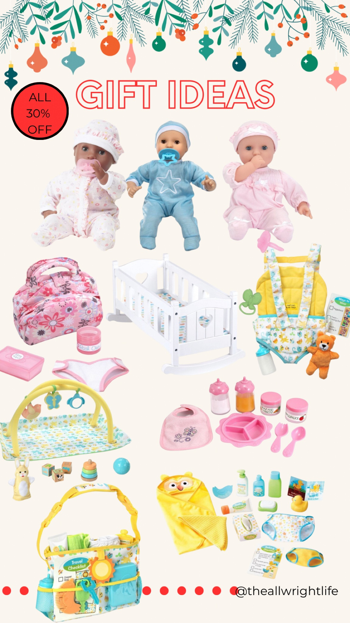 If you have a little girl who loves baby dolls these are some GREAT gift ideas! Diaper bags, feeding sets, baby bath sets, and boy and girl baby dolls! Make sure you click the 30% off coupon  

#LTKkids #LTKGiftGuide #LTKbaby