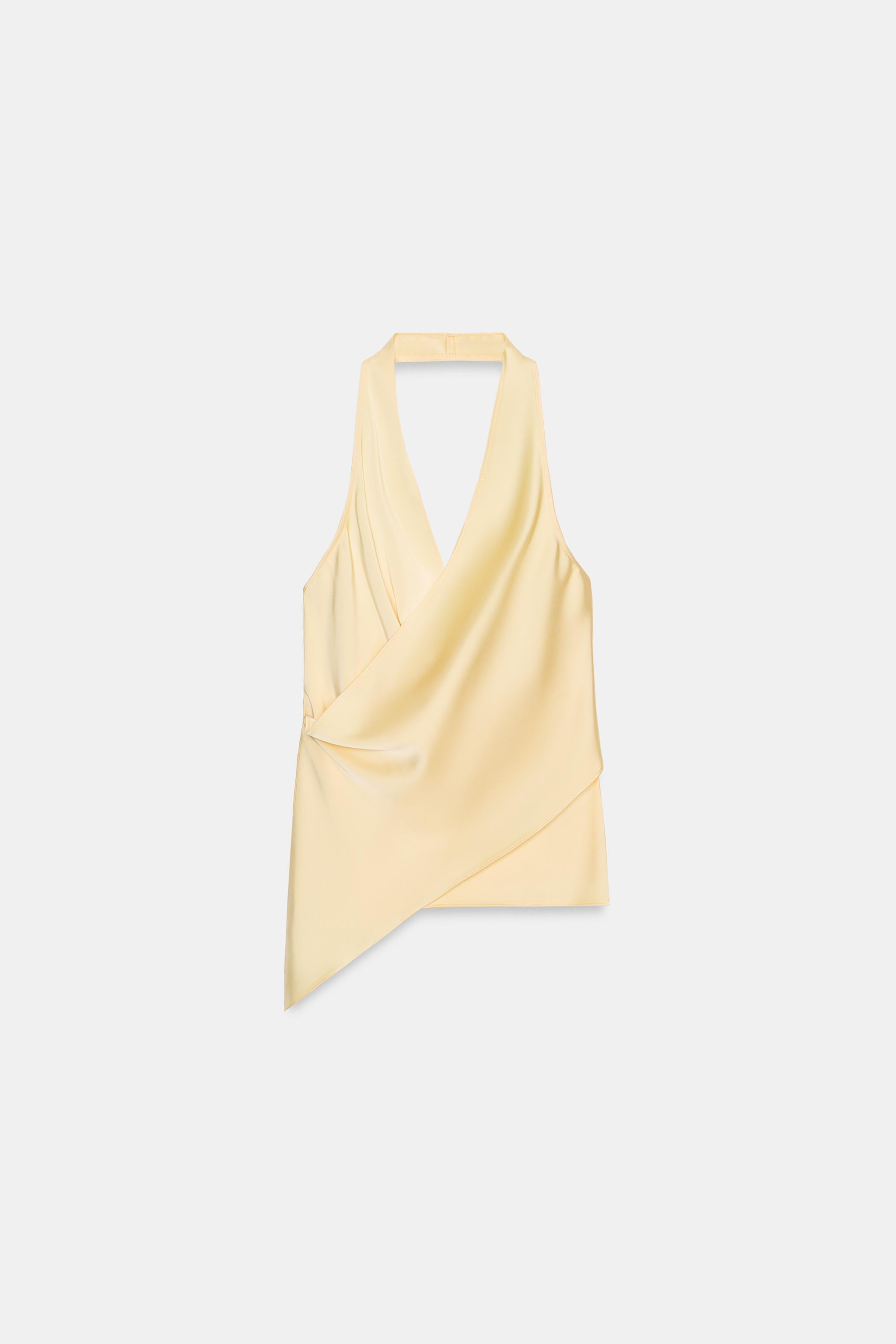 SATIN HALTER TOP | Zara UK