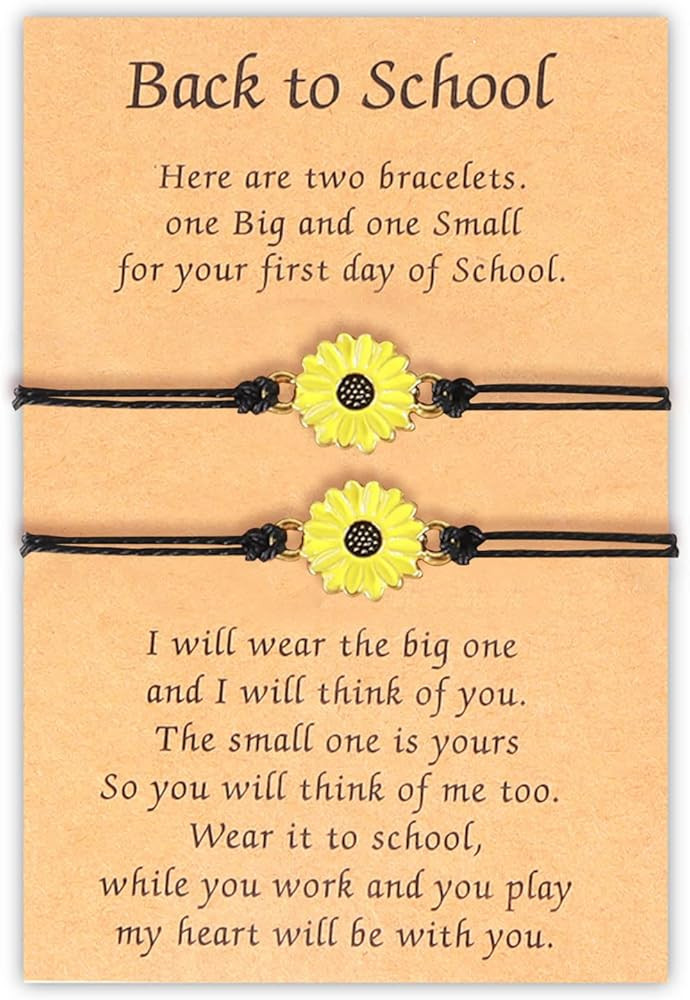Back to School Outfits First Day of School Bracelet Back to School Gifts Adjustable Mommy and Me ... | Amazon (US)