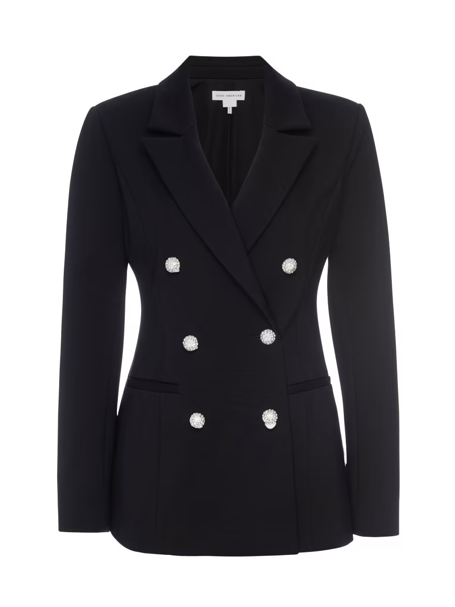 Ponte Embellished Double-Breasted Blazer | Saks Fifth Avenue