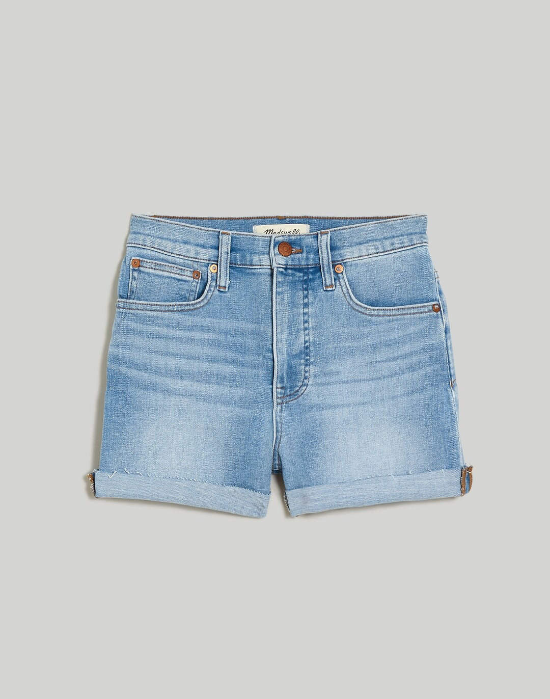 High-Rise Denim Shorts in Beech Wash | Madewell