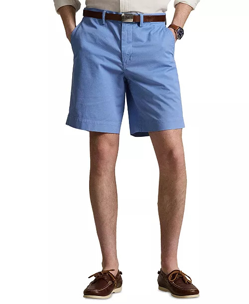 Men's Stretch Classic-Fit Chino Shorts, 9" inseam | Macy's