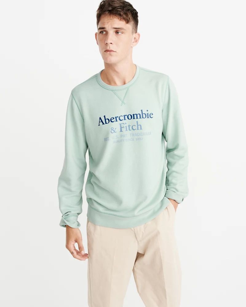 Lightweight Logo Sweatshirt | Abercrombie & Fitch US & UK