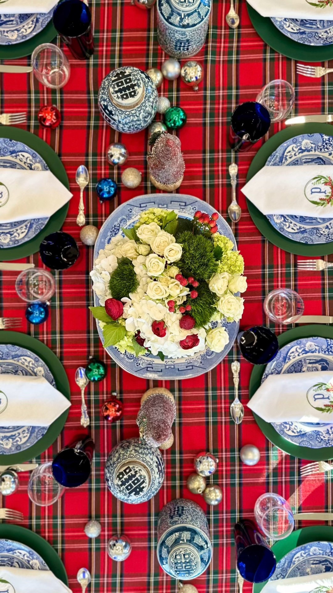 Christmas at home♥️
If you love traditional, classic Christmas decor with plaids, hand blown glass ornaments, beautiful flowers, and an adorable yellow lab in a tartan bow, you’ve come to the right place! ♥️

#christmasparty 
#southerncharm 
#ralphlauren 

#LTKHome #LTKHoliday #LTKGiftGuide