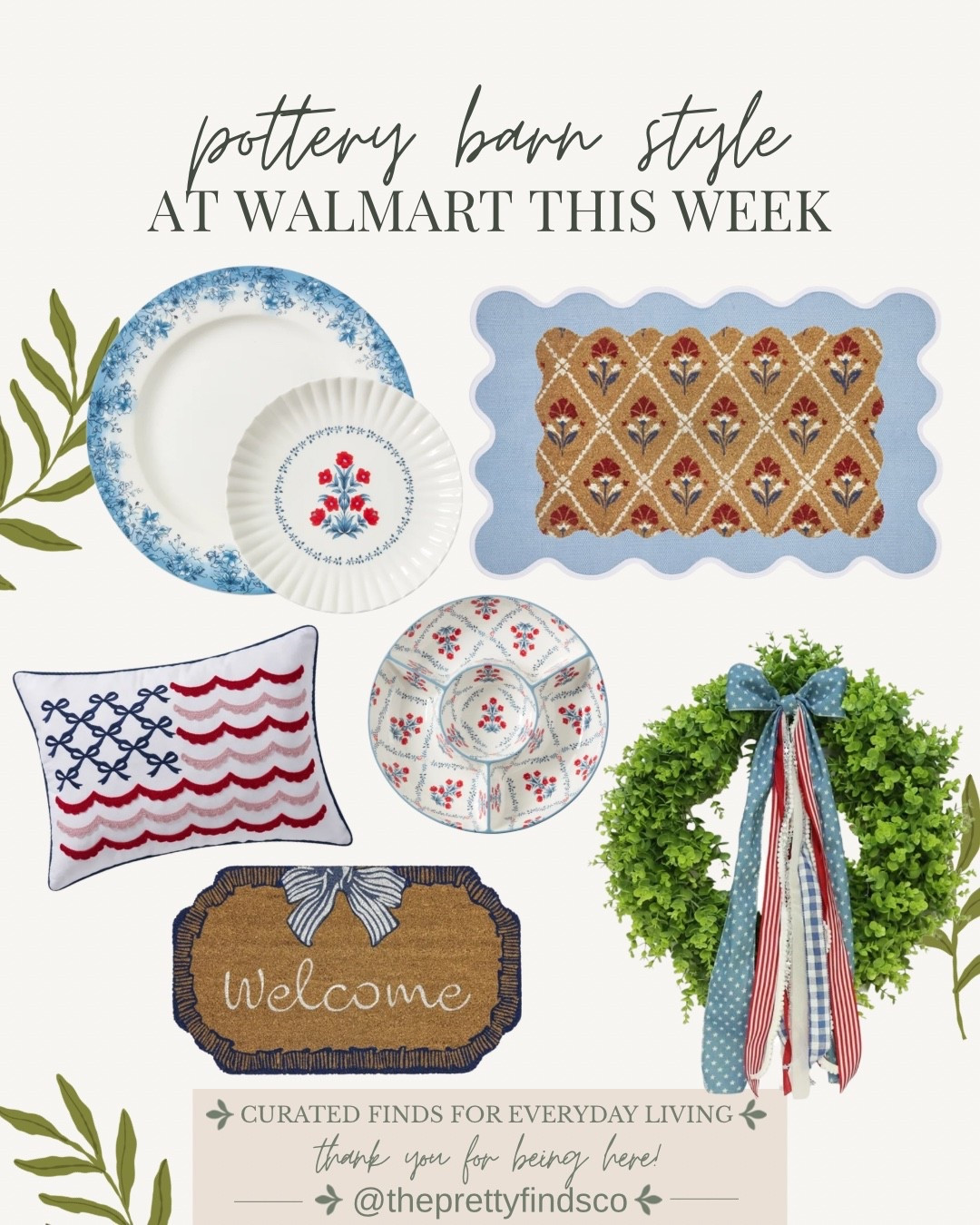 Pottery Barn inspired finds… but from Walmart 🤍

Classic prints, timeless dishes, and cozy home details that give that elevated, collected look—without the splurge.

These are the pieces that make your home feel warm, welcoming, and pulled together.

✨ classic + timeless
✨ high-end look for less
✨ perfect for everyday hosting

#LTKhome #WalmartFinds #PotteryBarnStyle #AffordableDecor #ClassicHome #TimelessStyle #CozyHome #LTKunder50

#LTKSeasonal #LTKHome