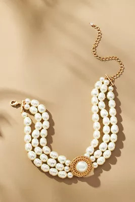 Layered Stone Choker Necklace | Anthropologie (US)