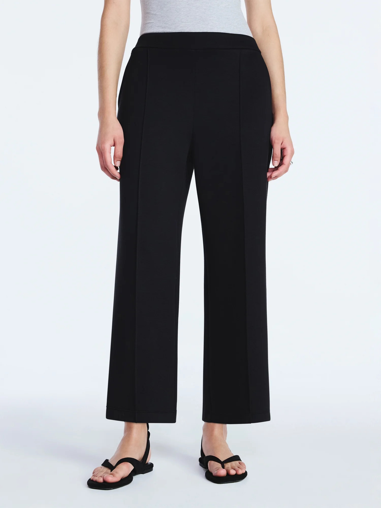 Scoop Women's and Women's Plus New Scubaknit Cropped Pants, Sizes XS-4X | Walmart (US)