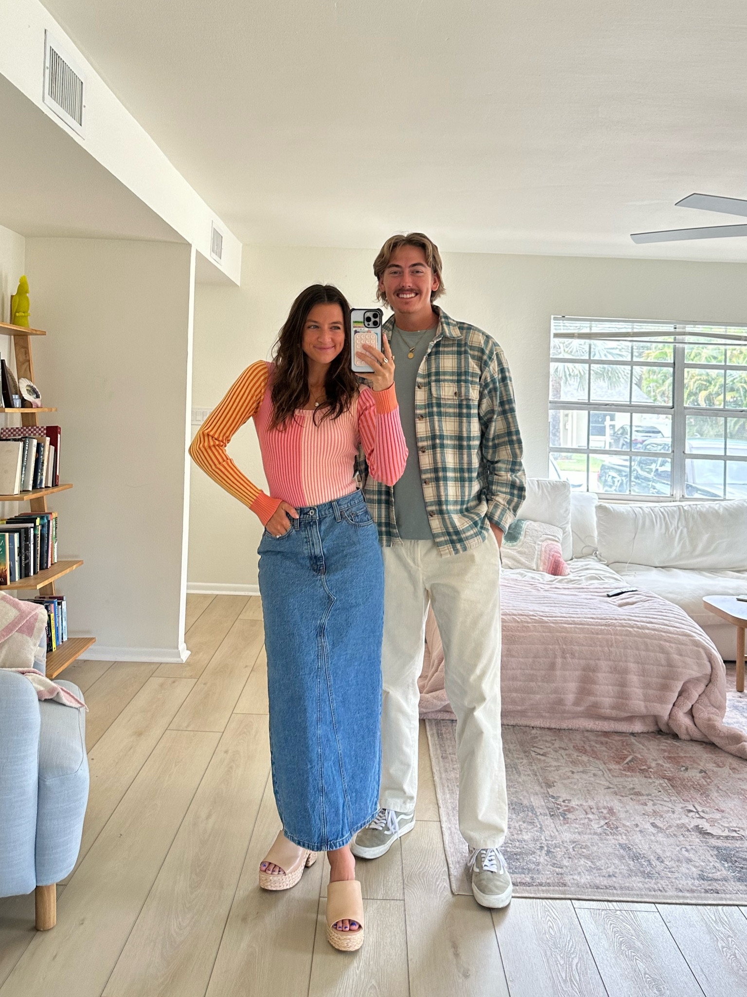 church fits! This bodysuit is SO comfy and the skirt has the perfect fit 
Skirt: size 25 with a lil stretch 
Bodysuit: small 
Joshs: XL top & 32 x 32 pants
Code: AFLTK for Abercrombie #LTKSale 

#LTKSeasonal #LTKmens