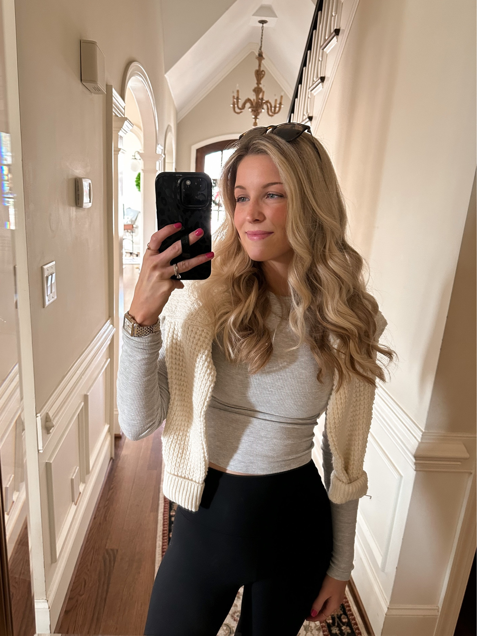 Travel outfit! These leggings are truly wonderful. I am so skeptical of Amazon leggings and have sent mannnyy back. These feel great and look great. I’m ordering another pair. Wearing a S. Linking similar grey top and knit sweater from Abercrombie  

#LTKfit #LTKtravel #LTKstyletip