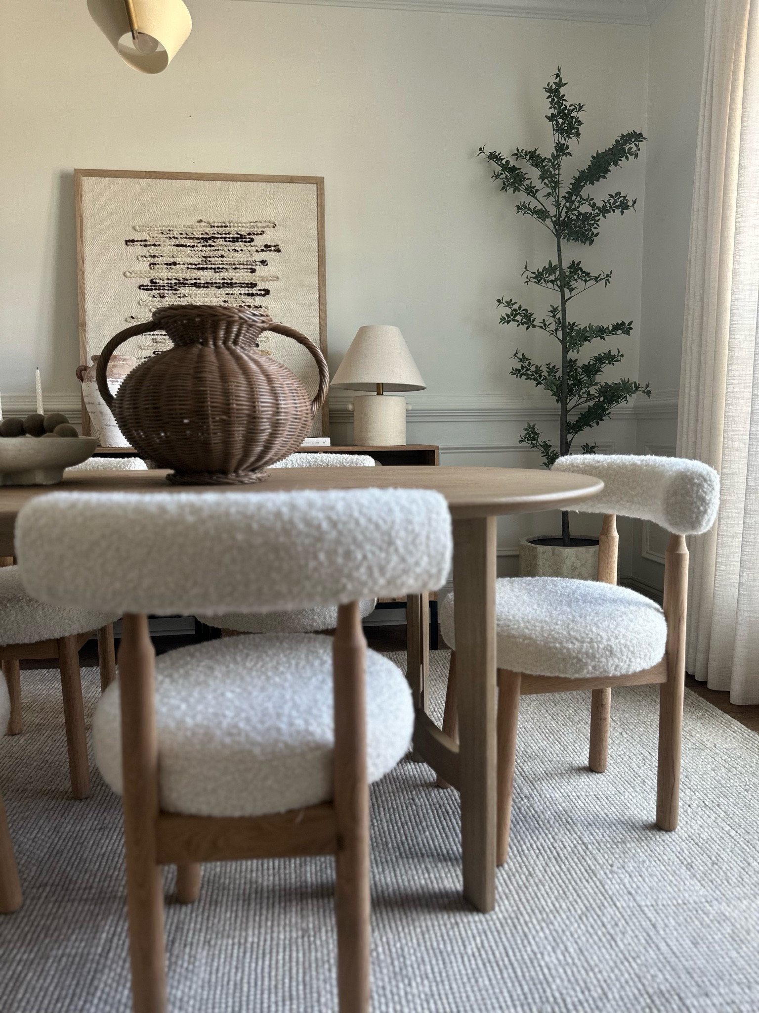 Dining room details!

Neutral rug- wool rug/ dining chairs- tree- vase- sideboard- consoles- wall art 

#LTKstyletip #LTKhome #LTKfindsunder50