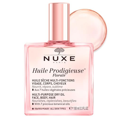 Nuxe Huile Prodigieuse Floral Multi-Purpose Dry Oil for Face, Body & Hair with 7 Botanical Oils for Radiant Glow and Hydration, 3.3 Fl Oz | Amazon (US)