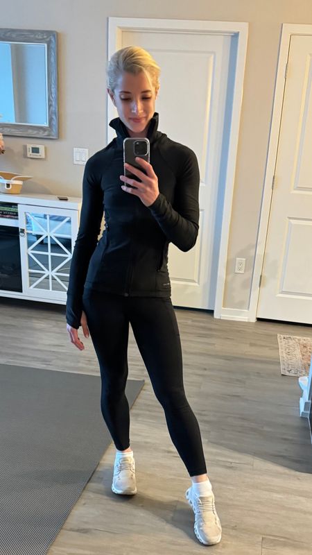 First mirror selfie with my new iPhone ! Wearing my all black dog walking workout look with off white On Cloud sneakers.  

Did you get the new iPhone 15??

#LTKstyletip #LTKfitness #LTKSeasonal
