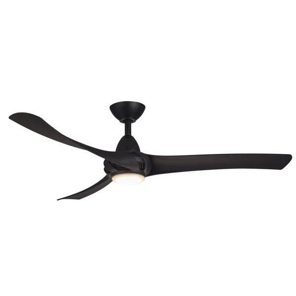 52'' Cairo 3 Blade LED Ceiling Fan with Remote, Light Kit Included | Wayfair North America