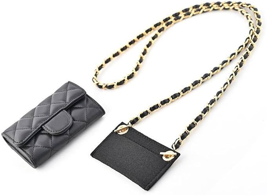 Conversion Kit (Insert+Chain) for Chanel Card Holder Wallet On Chain. Gold, 100cm. | Amazon (US)