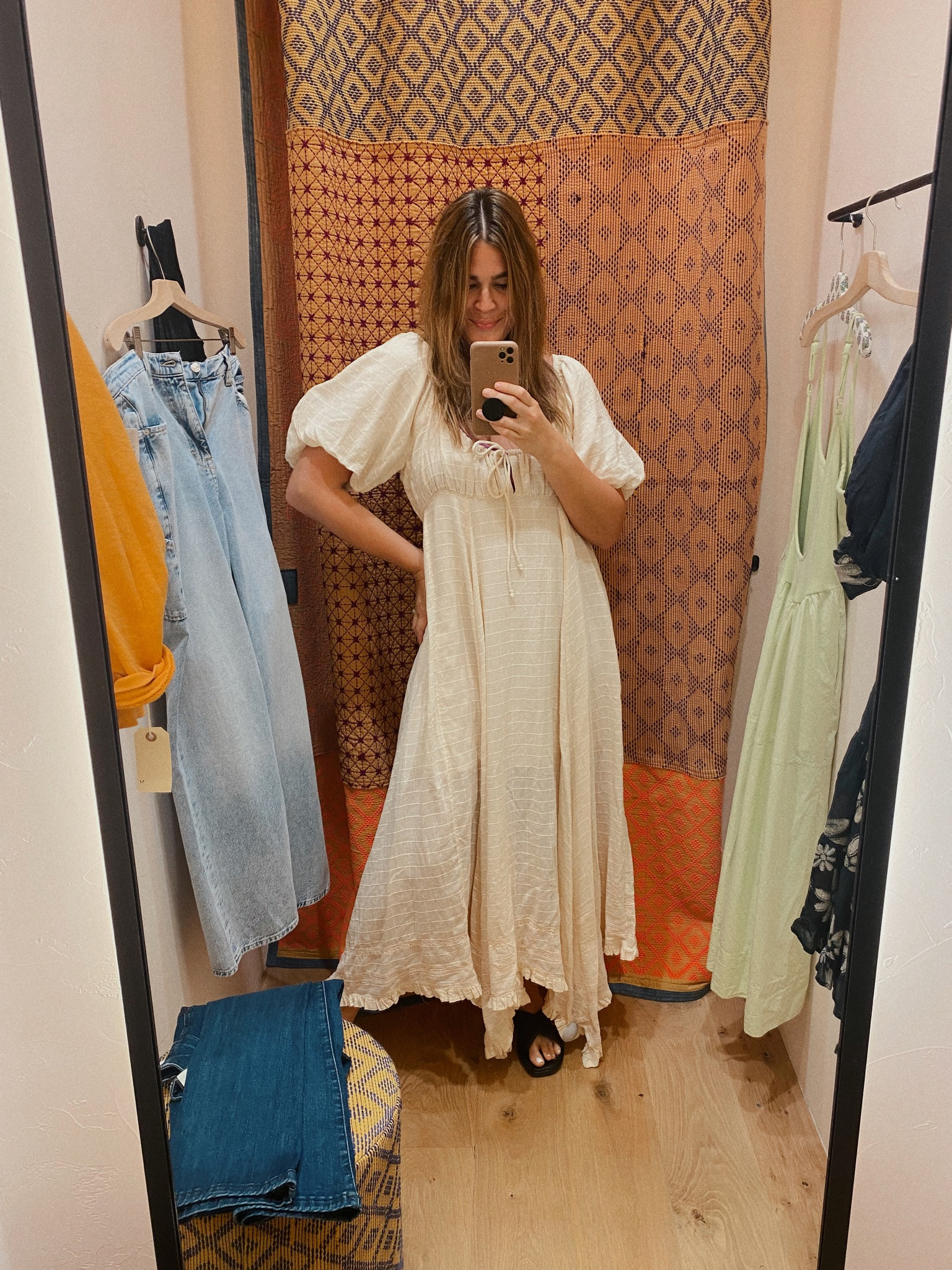 chinese dress ladies Free People Carmen TIE Back Maxi Dress (Purple Combo) (XS) at Amazon  Women's Clothing store main image 1
