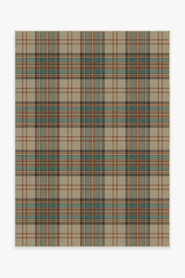 Dress Stewart Tartan Khaki Rug | Ruggable