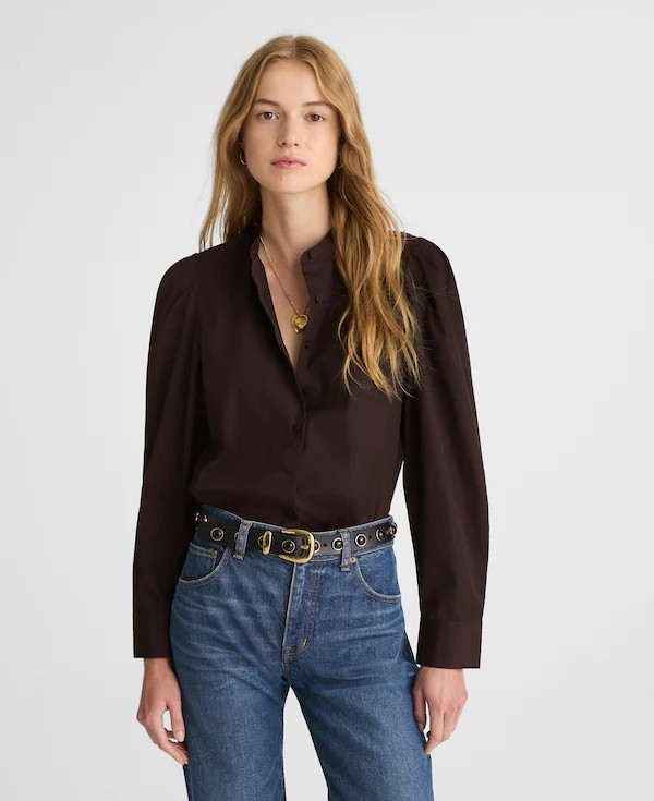 Puff-Sleeve Button-Up Shirt | Madewell | Madewell