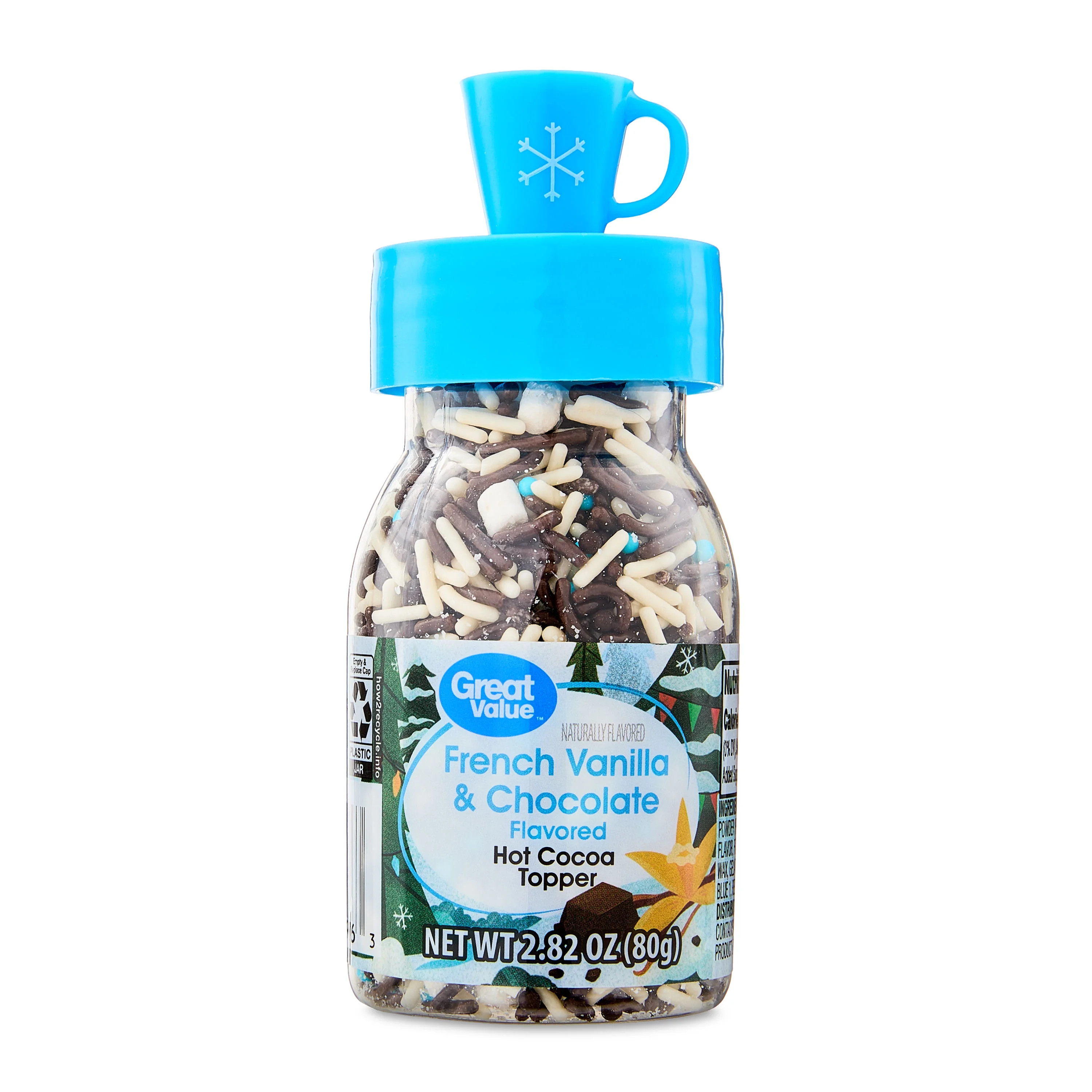 Great Value French Vanilla & Chocolate Hot Cocoa Topper Mix, 2.82 oz | Walmart (US)