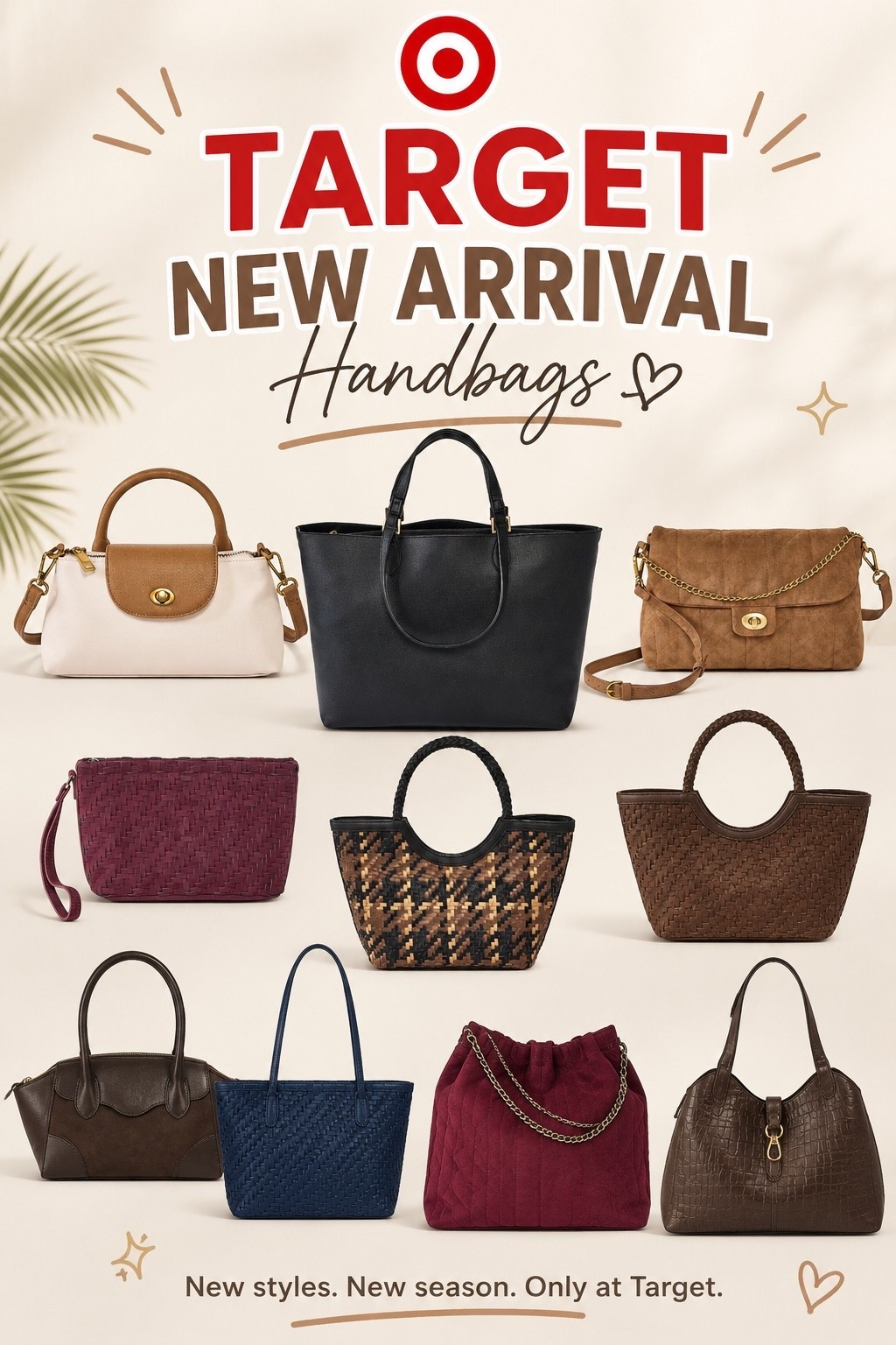 Target new arrival handbags

#LTKSeasonal #LTKMidsize #LTKOver40