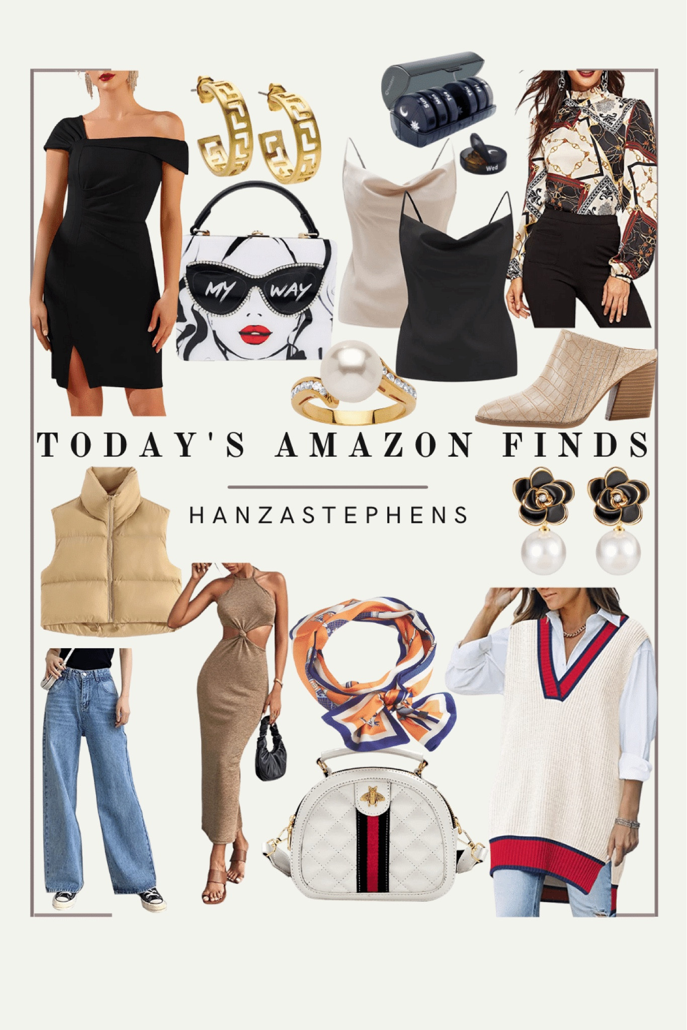 A lot of these finds would be great layerable pieces and accessories to include in your fall wardrobe (on a budget!) I’m seriously thinking about wearing this oversized red and nude sweater vest to the OU game in Norman next weekend. Since the red is so subtle, it will be an affordable piece I can for sure wear again this fall season!

#LTKSeasonal #LTKstyletip #LTKunder100