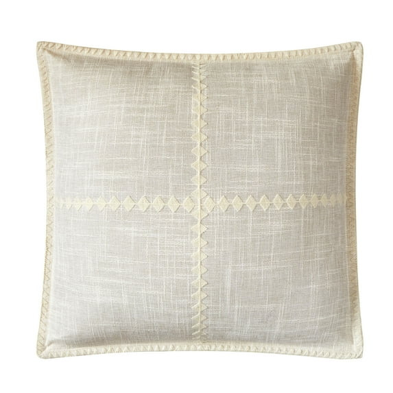 Mainstays by Becky G. & Alejandra Decorative Pillow, Papyrus Beige, 18" x 18" | Walmart (US)