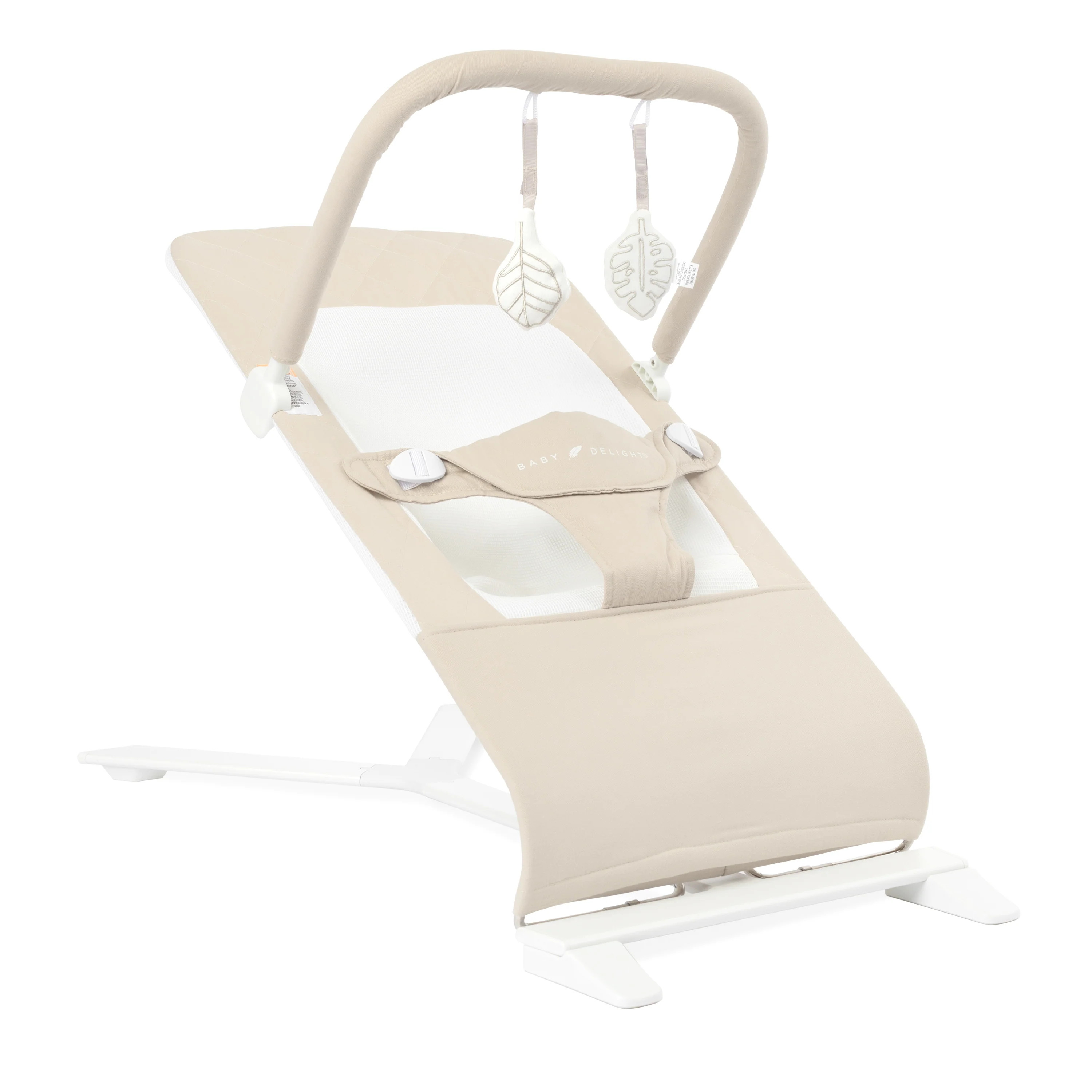 Alpine Organic Deluxe Portable Bouncer - Organic Oat | Baby Delight