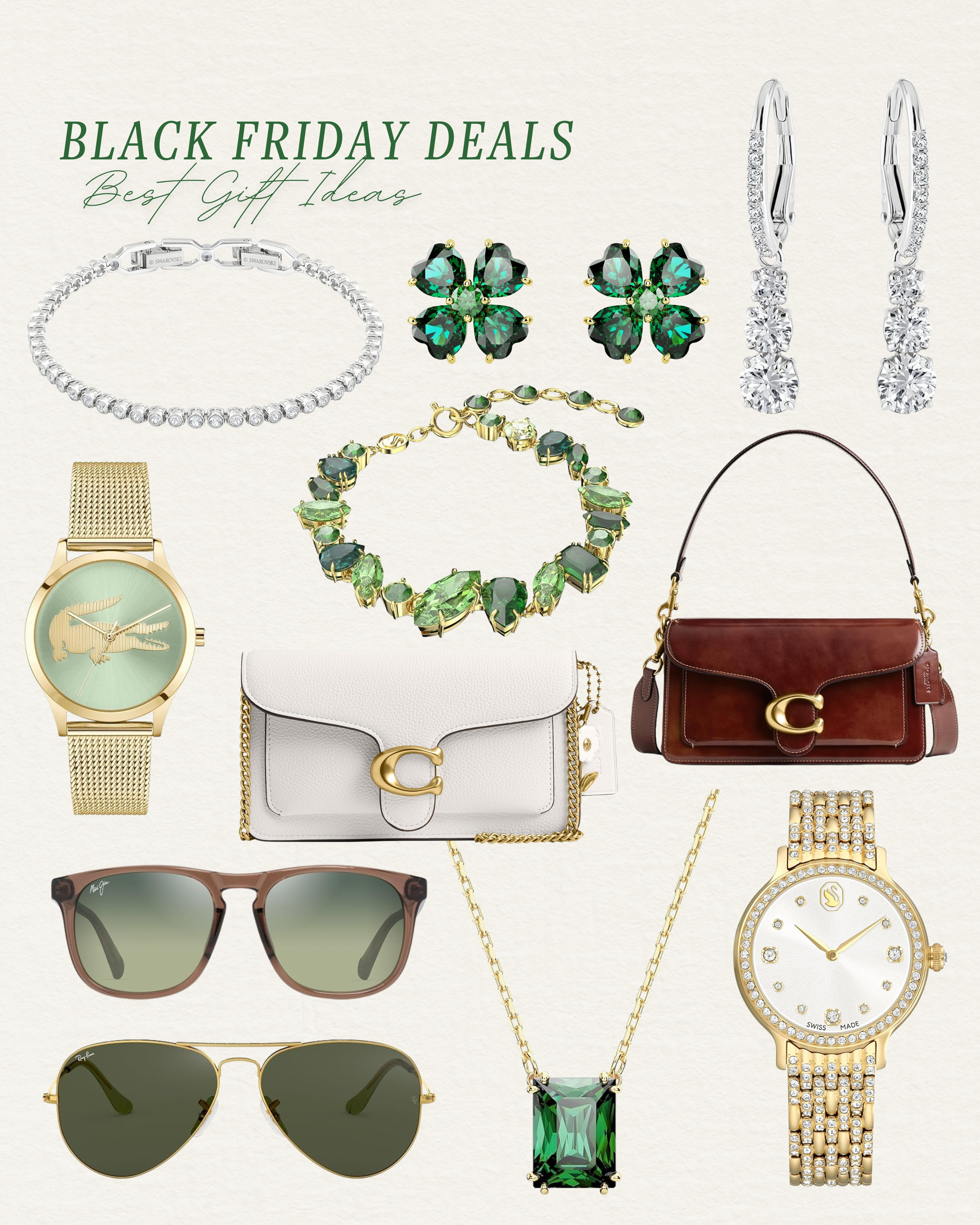 Black Friday glam starts now ✨ Rounded up my favorite accessories, luxe-looking jewelry, classic watches, and Coach bags that make perfect gift ideas for 2025. Chic, timeless, and all on sale.

Jewelry gifts. Designer-inspired finds. Coach bags. Gold accessories. Holiday outfit inspo. Winter fashion. Fall fashion 2025. Gift guide for her. Gift guide for mom. MIL gifts. Gift guide for the glam girl. Cozy gift guide. Beauty lover gifts. Gifts under $25 / $50 / $100. Teen gift guide 2025. Tween gift ideas. Gift guide for the host. Gift guide for the homebody. Holiday party outfit. Date night outfit. Classic fashion. Everyday jewelry. Amazon fashion finds. Sunglasses. Aviators. Layered necklaces.

Black Friday + Cyber Monday deals are rolling in — saving everything so you can shop the best pieces without the hunt.

#LTKHoliday #LTKGiftGuide #LTKSaleAlert #LTKJewelry #LTKAccessories #LTKFashion #LTKSale #HolidayGifts #GiftGuide2025 #AmazonFashion #AmazonJewelry #CoachBag #HolidayStyle 

 #LTKCyberWeek #LTKGiftGuide #LTKHoliday