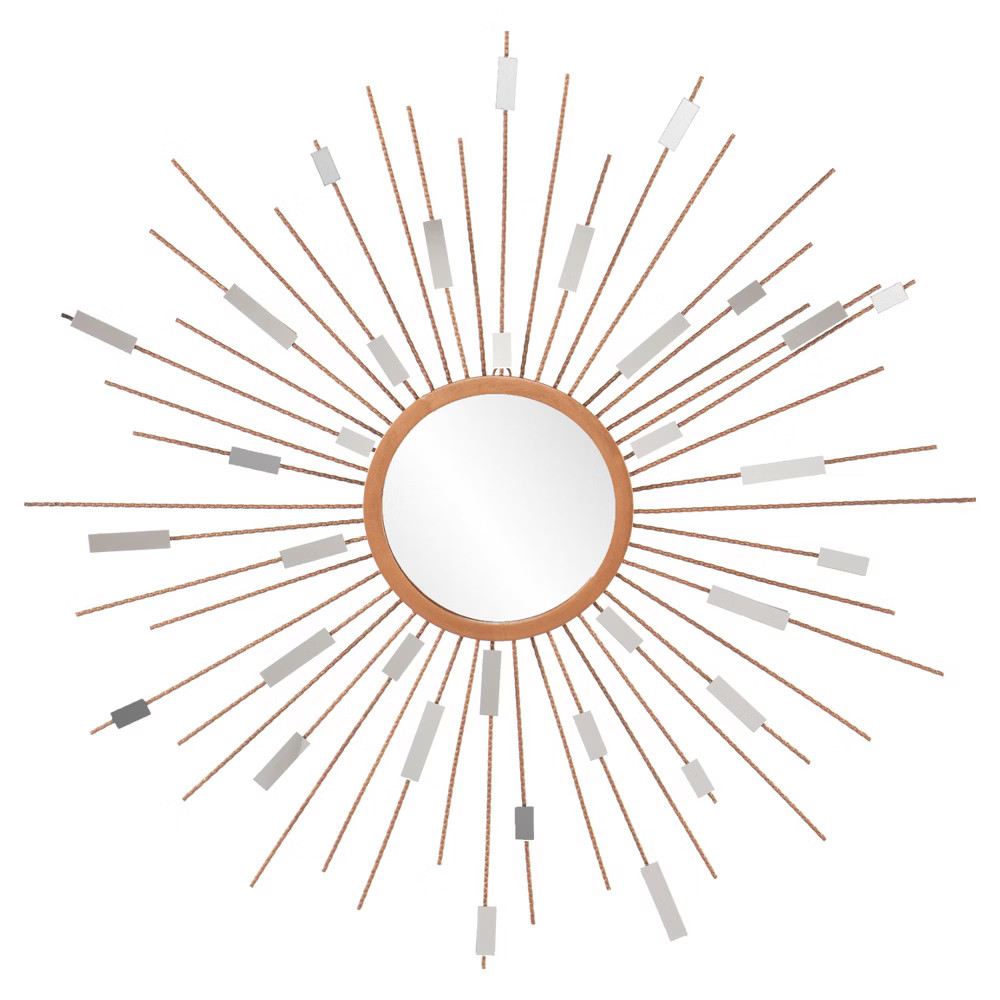 Sunburst Mirrored Wall Sculpture - Painted Gold - Aiden Lane, Adult Unisex | Target