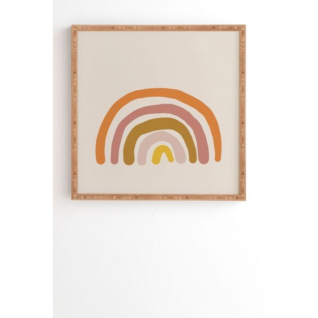Urban Wild Studio Paint Rainbow Framed Wall Art - Deny Designs | Target