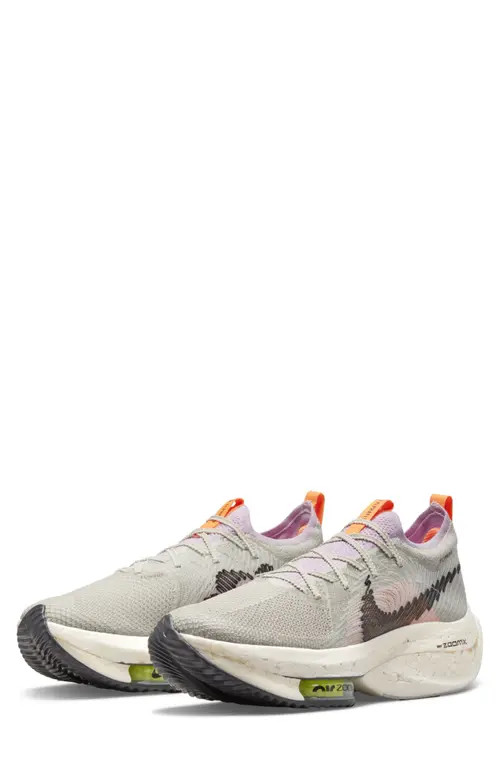 Nike Zoom Alphafly Next Road Racing Running Shoe in Pewter/Pink/Cream/Black at Nordstrom, Size 12 | Nordstrom
