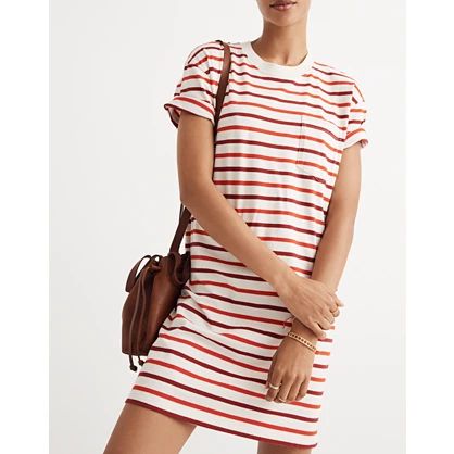 Pocket Tee Dress in Pablo Stripe | Madewell