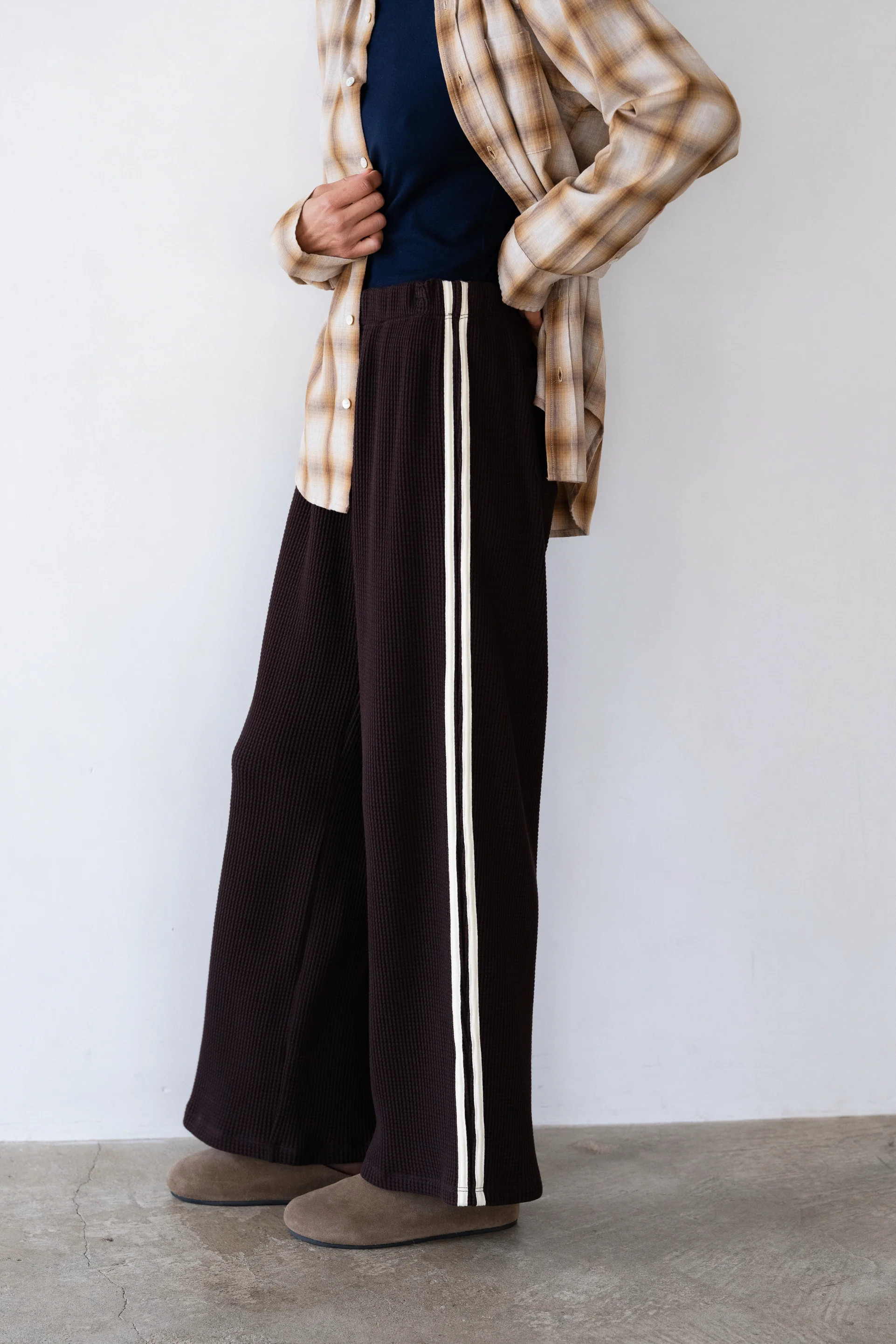 The Thermal Crop Stripe Pant | DONNI.