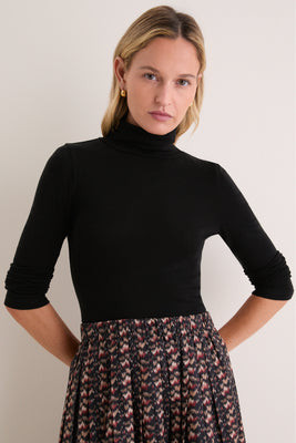 Black Modal Cashmere Everett Turtleneck | Tuckernuck (US)