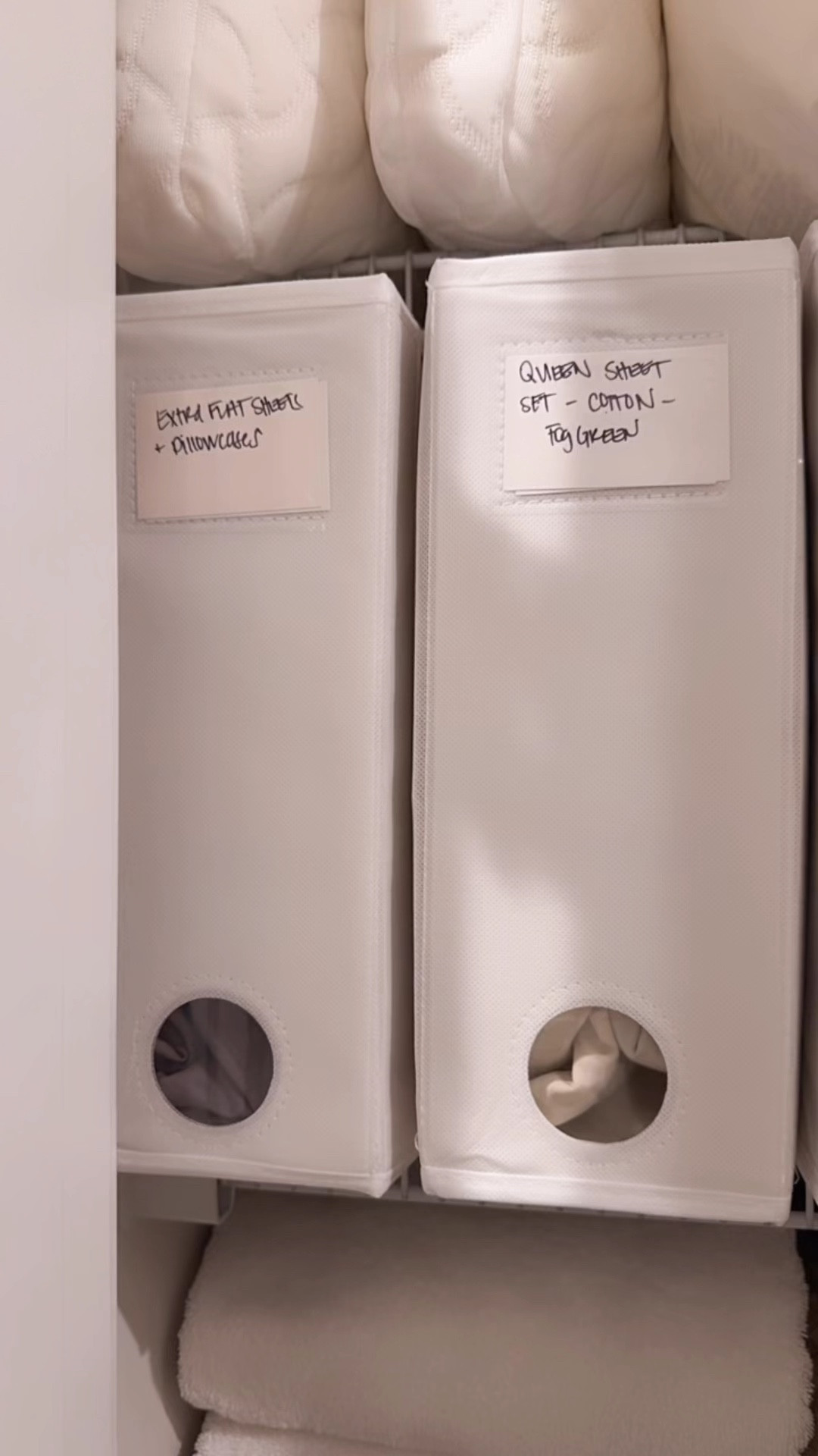 Shop my sheet organization system here 🤍✨ on sale today for 20%- 35% off. 

#LTKSaleAlert #LTKFindsUnder100 #LTKHome