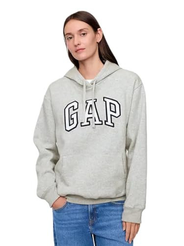 GAP womens Logo Hoodie Hooded Sweatshirt, Light Heather Grey, XX-Large US | Amazon (US)