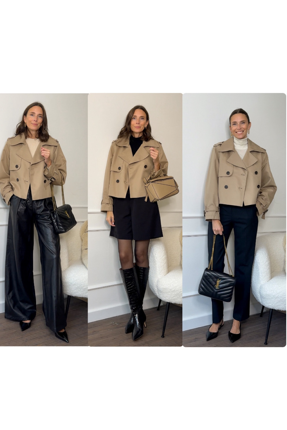 More autumn outfit inspiration with a cropped trench. 

#LTKStyleTip #LTKFindsUnder50 #LTKSeasonal